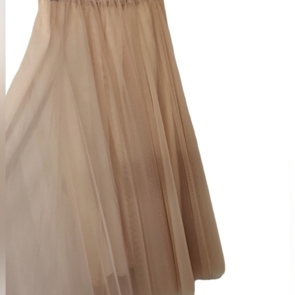 Peach Tulle Maxi Skirt - Picture 5 of 7